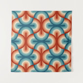 Rainbow Stripes-Illustrationsmuster Wandteppich (Vorderseite (Horizontal))