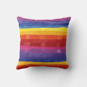 Rainbow Stripes Kissen (Rückseite)