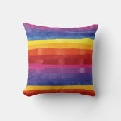 Rainbow Stripes Kissen (Vorderseite)