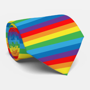 Rainbow Stripes LGBTQ-Muster Krawatte