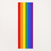 Rainbow Stripes LGBTQ Prix Yogamatte (Vorderseite)