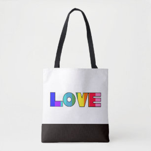 Rainbow Stripes Liebe Tasche