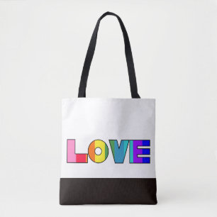 Rainbow Stripes Liebe Tasche
