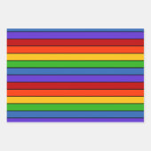 Rainbow Stripes Lines Geschenkpapier Set (Vorderseite 2)