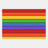 Rainbow Stripes Lines Geschenkpapier Set (Vorderseite)