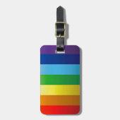 Rainbow Stripes Luggage Tags Gepäckanhänger (Vorderseite vertikal)
