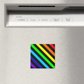Rainbow Stripes Magnet (In Situ (Geschirrspüler))