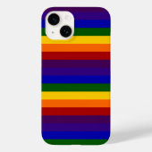 Rainbow Stripes Muster Case-Mate iPhone Hülle (Rückseite)