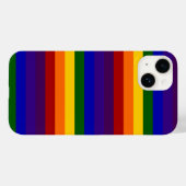 Rainbow Stripes Muster Case-Mate iPhone Hülle (Rückseite (Horizontal))