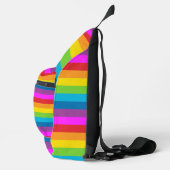 Rainbow Stripes Muster Crossbody Bag (Rechts)