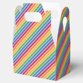 Rainbow Stripes Muster Geschenkschachtel (Geöffnet)