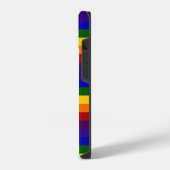 Rainbow Stripes Muster iPhone Hülle (Linke Seite)