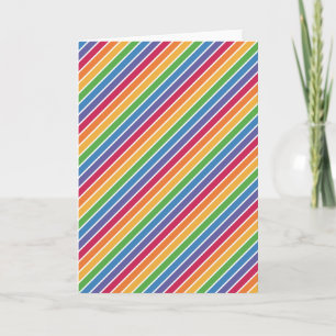 Rainbow Stripes Muster Karte
