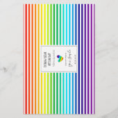 Rainbow Stripes Muster LGBTQ Artisan Soap Wraps (Vorderseite)