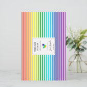 Rainbow Stripes Muster LGBTQ Artisan Soap Wraps (Stehend Vorderseite)