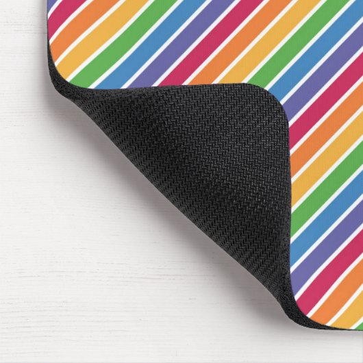 Rainbow Stripes Muster Mousepad (Ecke)
