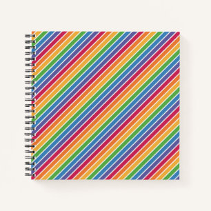 Rainbow Stripes Muster Notizblock