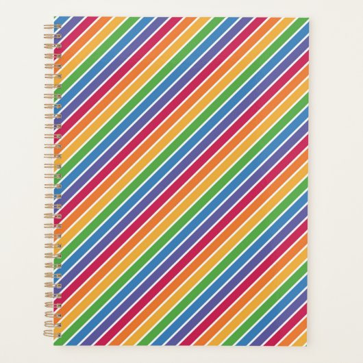 Rainbow Stripes Muster Planer (Vorderseite)