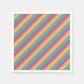 Rainbow Stripes Muster Serviette (Vorderseite)
