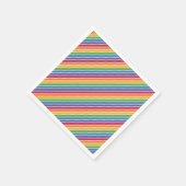 Rainbow Stripes Muster Serviette (Ecke)