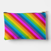 Rainbow Stripes Muster Zubehörtasche (Rückseite)