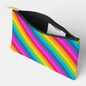 Rainbow Stripes Muster Zubehörtasche (Offen)