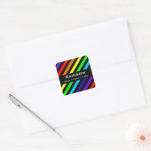Rainbow Stripes Name / Pronoun Stickers (Umschlag)