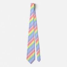 Rainbow Stripes of Pastel Colors Krawatte