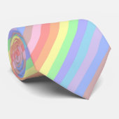 Rainbow Stripes of Pastel Colors Krawatte (Gerollt)