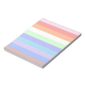 Rainbow Stripes of Pastel Colors Notizblock (Rotiert)