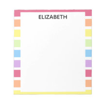 Rainbow Stripes Pastellname | Personalisieren