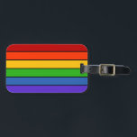Rainbow Stripes PRIDE Gepäckanhänger<br><div class="desc">Dieses Gepäckanhänger weist Regenbogenstreifen auf.</div>