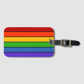 Rainbow Stripes PRIDE Gepäckanhänger