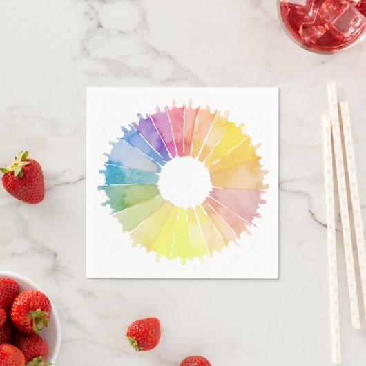 Rainbow Stripes Serviette (Beispiel)