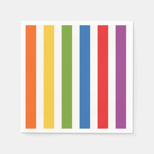 Rainbow Stripes  Serviette (Vorderseite)