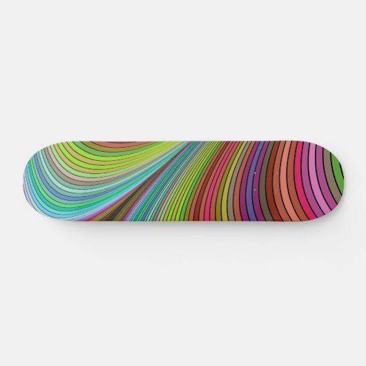 rainbow stripes skateboard (Horizontal)