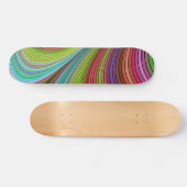 rainbow stripes skateboard (Horizontal)
