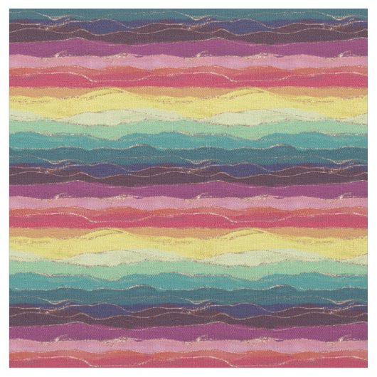 Rainbow Stripes Stoffmuster Muster Stoff (Nahaufnahme)