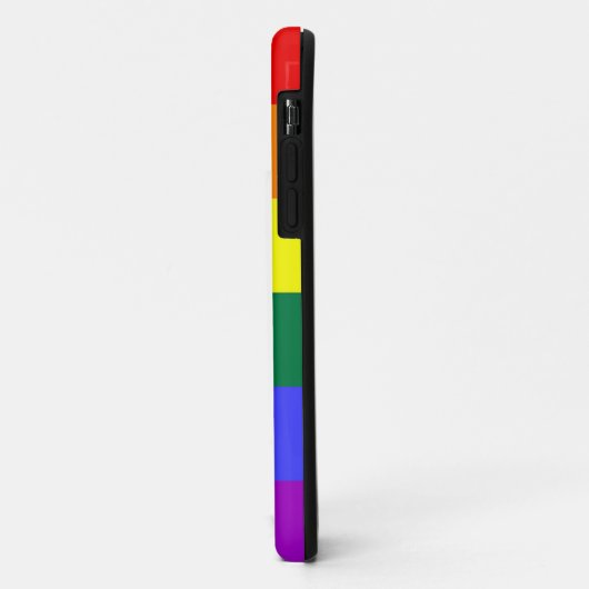 Rainbow Stripes Stolz mit Herz und Individuelle Na Case-Mate iPhone Hülle (Hinten/Links)