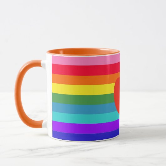 Rainbow Stripes Tasse (Links)