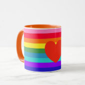 Rainbow Stripes Tasse (Vorderseite Links)