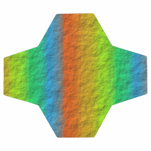 RAINBOW STRIPES TEXTURE FUßBALL (Flach)