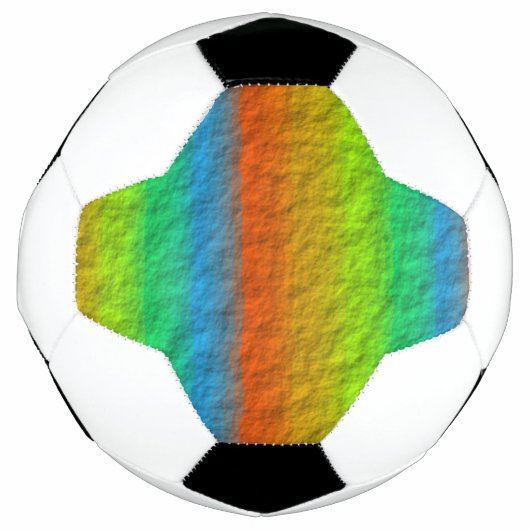 RAINBOW STRIPES TEXTURE FUßBALL (Vorderseite)