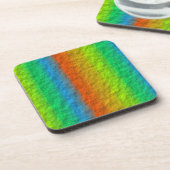 RAINBOW STRIPES TEXTURE GETRÄNKEUNTERSETZER (Linke Seite)