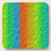 RAINBOW STRIPES TEXTURE GETRÄNKEUNTERSETZER (Vorderseite)