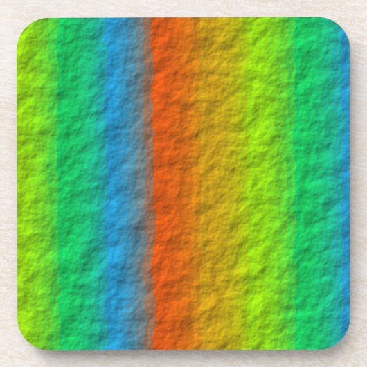 RAINBOW STRIPES TEXTURE GETRÄNKEUNTERSETZER (Vorderseite)