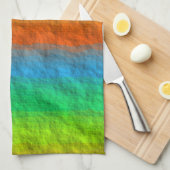RAINBOW STRIPES TEXTURE HANDTUCH (Viertel Falte)