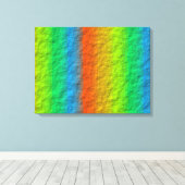 RAINBOW STRIPES TEXTURE LEINWANDDRUCK (Insitu (Holzboden))