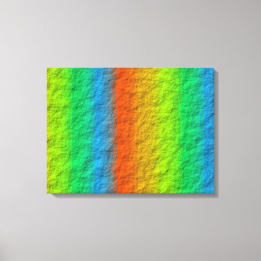 RAINBOW STRIPES TEXTURE LEINWANDDRUCK (Vorderseite)