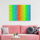 RAINBOW STRIPES TEXTURE LEINWANDDRUCK (Insitu (Wohnzimmer))